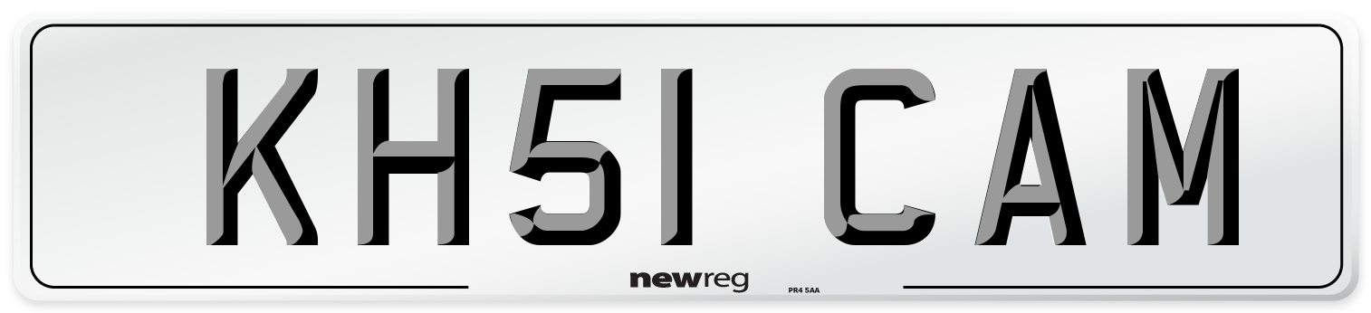 KH51 CAM Number Plate from New Reg